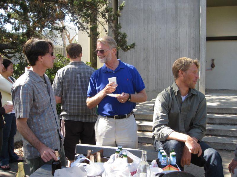 Saying goodbye to EBE at UC San Diego and to Holger, June 2009